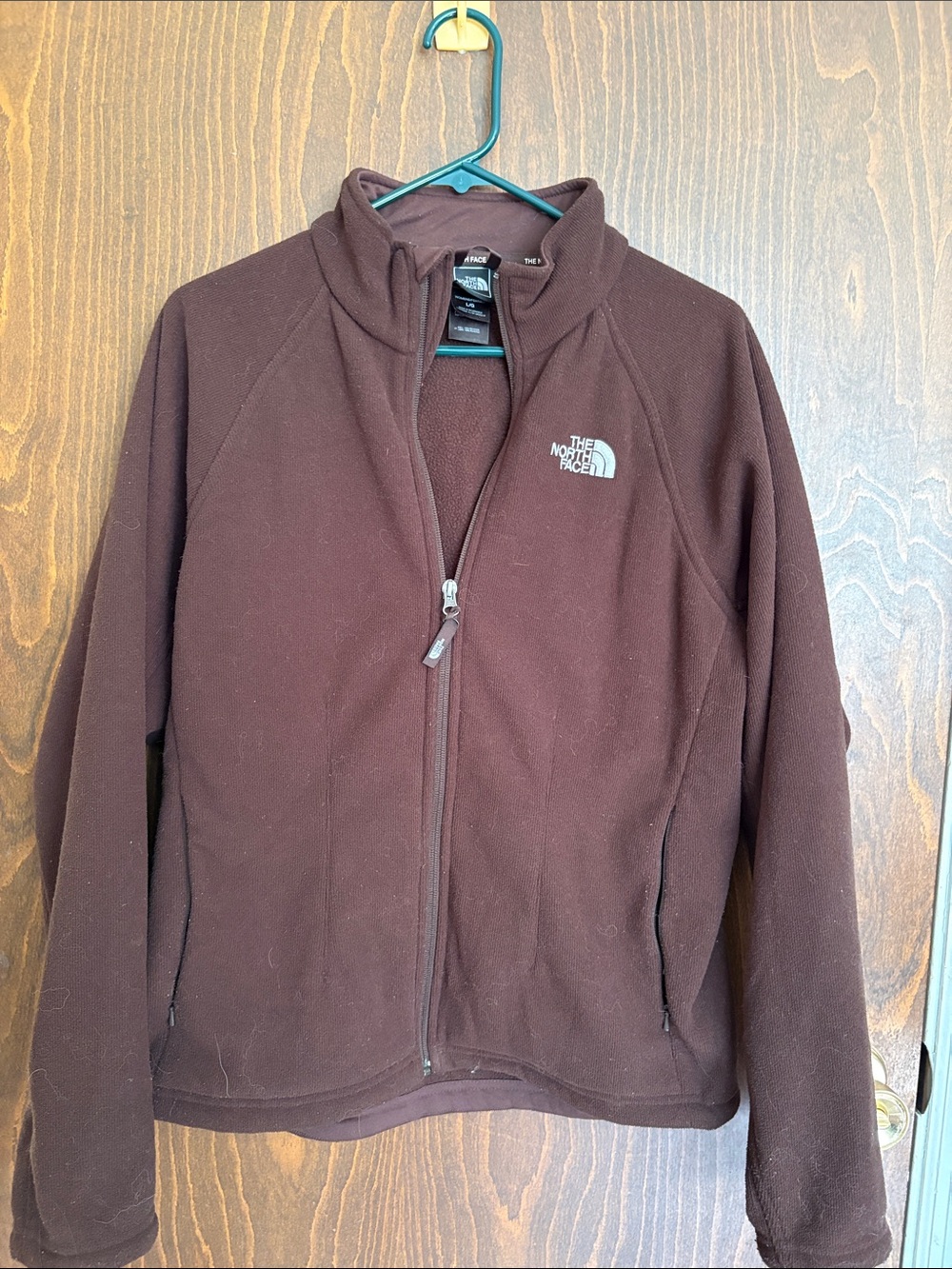 The North Face Dark Brown Zip-Up Fleece Jacket